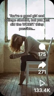 BookTok post example